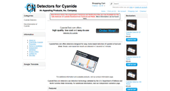 Desktop Screenshot of cyanidetest.com