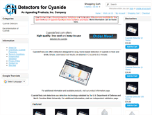Tablet Screenshot of cyanidetest.com
